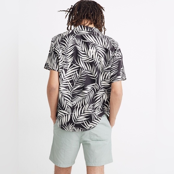 Madewell Easy Camp Shirt in Fern Fronds Size Large - Picture 16 of 16